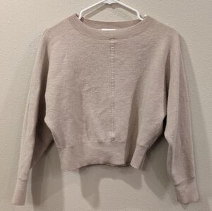 100% Wool The Reset Cream Crew Neck Sweater (Runs Small)